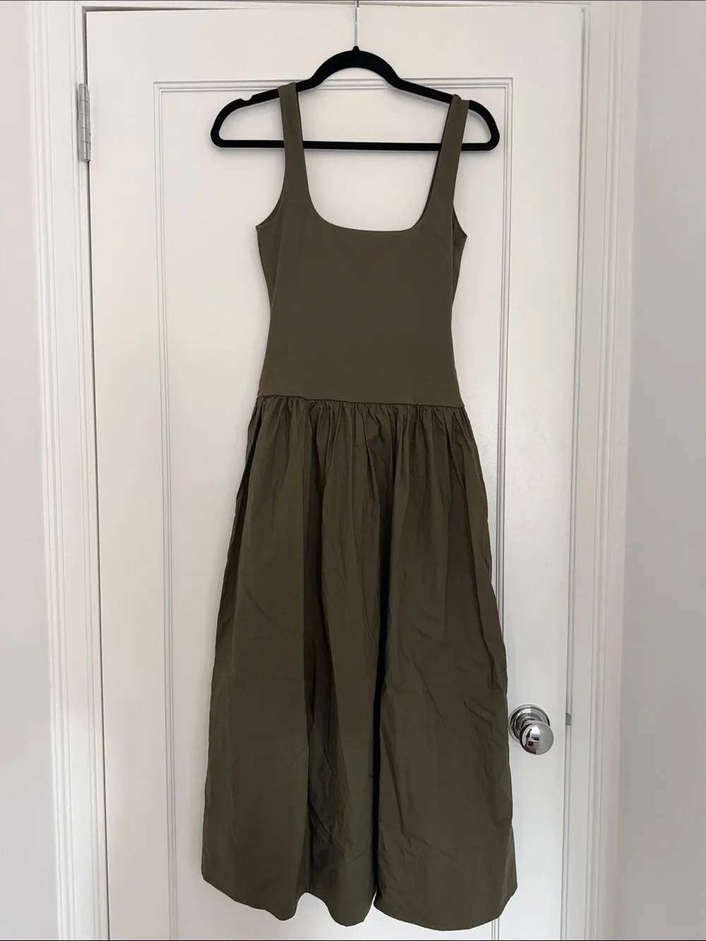 Banana Republic Olive Green Midi Dress - Picture 2 of 4